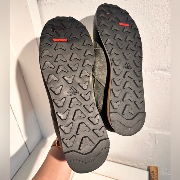 Adidas Snowpitch Green Gold  High Top Sneaker Hiker Grip Bottom Men’s 5.5 - Picture 11 of 13